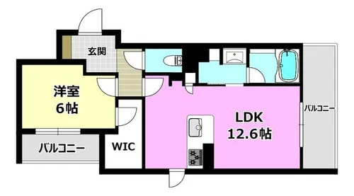 パルコートⅡ【203号室】の間取り