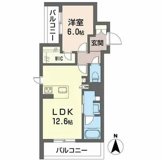 パルコートⅡ【3階】の間取り