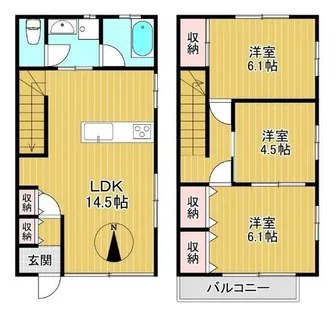 愛知県岩倉市昭和町2丁目【一戸建】の間取り