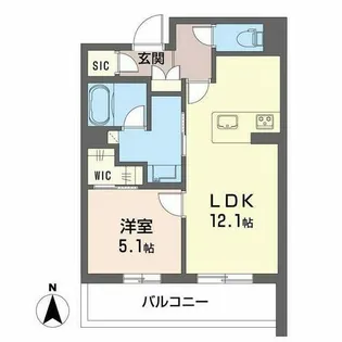 パルコートⅡ【302号室】の間取り
