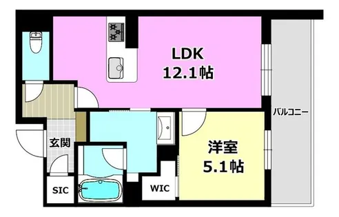 パルコートⅡ【302号室】の間取り