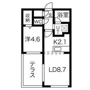セントフィールドNorth4【1階】の間取り