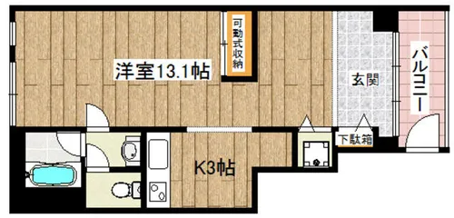 はっぴぃかむ【1階】の間取り