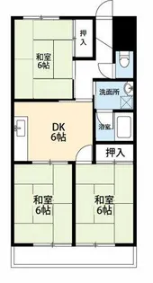 パークサイドこうむら【C-3号室】の間取り