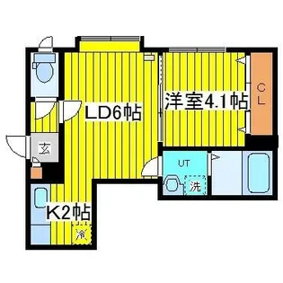 北海道札幌市東区北十三条東14丁目【アパート】の間取り