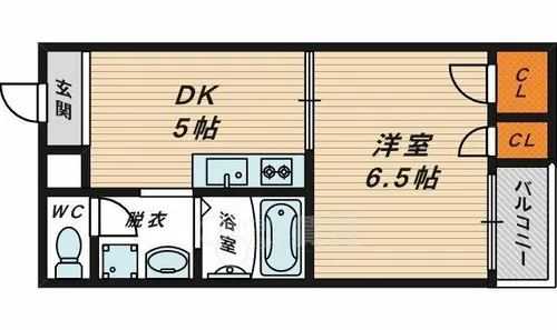 フローラ鶴見【4階】の間取り