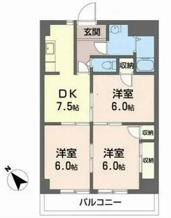 メゾンヒカリ【4階】の間取り