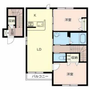 シャーメゾンかわた【2階】の間取り