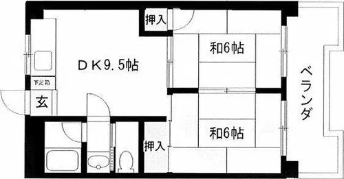 Casa de Feline (旧称 ビラ安藤)【5階】の間取り