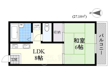 エクセル山田【3階】の間取り
