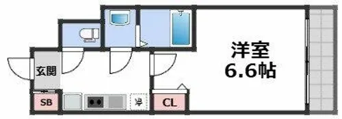 スワンズシティ大阪クレアスト【11階】の間取り