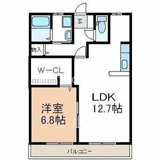 コーポリヲ【106号室】の間取り