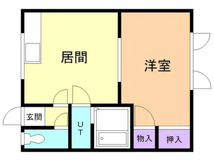 ハイツ栄【203号室】の間取り
