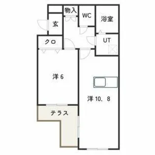 ファミーユ八光【3階】の間取り