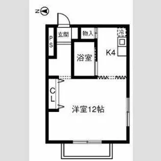 エグゼクティブ33【2A号室】の間取り