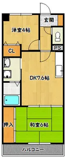 ワコーレ上沢【6階】の間取り