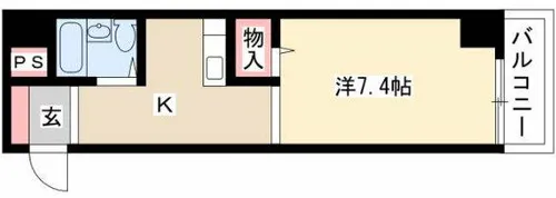 ジョイフル名古屋駅前【502号室】の間取り