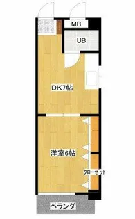 パークハイツ【2階】の間取り