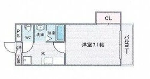 アルカディアアベノ【3階】の間取り