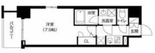 大阪府大阪市中央区島町2丁目【マンション】の間取り