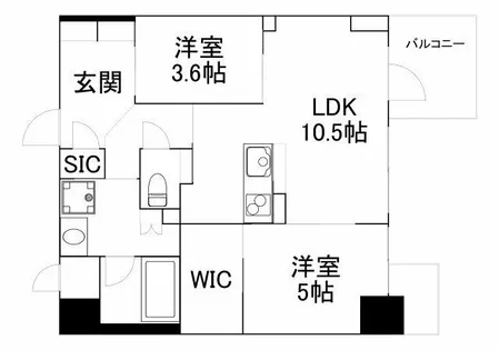 S-RESIDENCE福島diverse【2階】の間取り