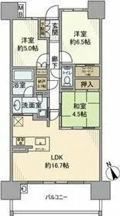 プラウド共和センターマークス【7階】の間取り