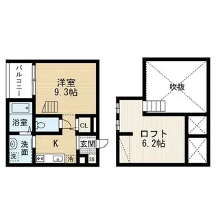 LoupdeMer堀田【1階】の間取り