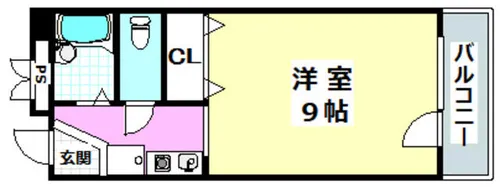 GⅠ-ZⅡ【0408号室】の間取り