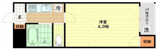 大阪府大阪市中央区上本町西1丁目【マンション】の間取り