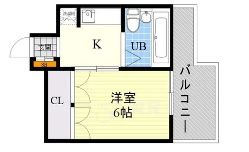 グリーンハイツ今津【4階】の間取り