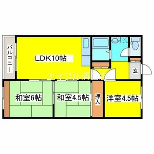 日光ハイツ【307号室】の間取り