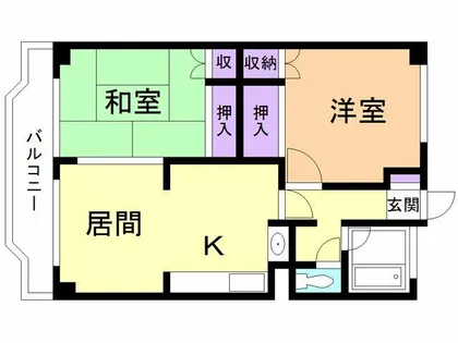 サンハイツ【308号室】の間取り