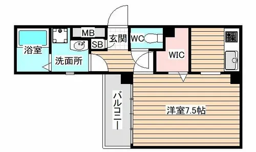 アヴァンツァーレ弁天【4階】の間取り