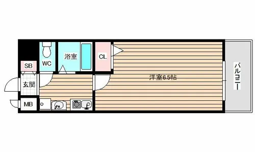 エスリード福島駅前【11階】の間取り