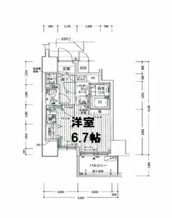 アドバンス心斎橋グランガーデン【10階】の間取り
