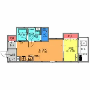 大阪府高石市西取石1丁目【アパート】の間取り