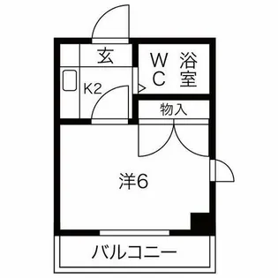 プリンセス泉【603号室】の間取り
