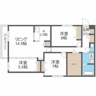 WATERLIFE-CITY.STELLA【2階】の間取り