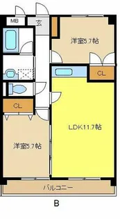 瑞光ハイツ【2階】の間取り