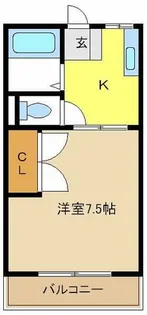 シティハイム信和【1階】の間取り