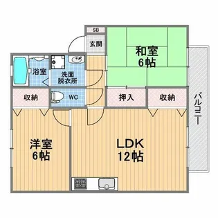 マリエ二番町【1階】の間取り