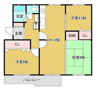 金剛第二住宅145棟【4階】の間取り