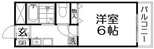 フリーディオ木屋元町【1階】の間取り