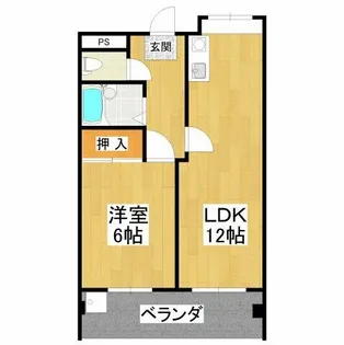 レジデンスCIEL【1階】の間取り