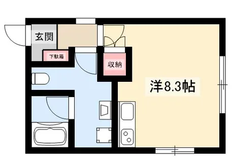 Pre cher八田【1階】の間取り