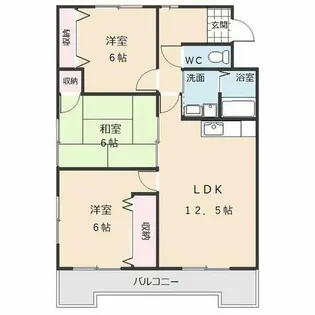 向が丘ハイツ【3階】の間取り