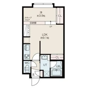 アリソンヴェール【102号室】の間取り