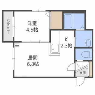 ル・ファールN25【402号室】の間取り