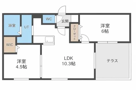 ネコオール麻生【203号室】の間取り