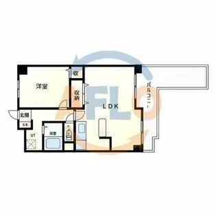 ビューテラス大新【5階】の間取り